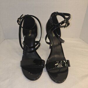 MICHAEL KORS Ava High Heel Patent Leather‎ Sandal Womens Size 9.5 NWOB
